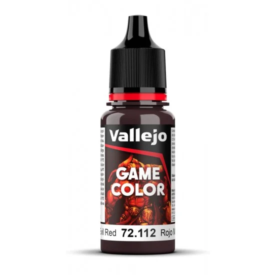 Vallejo 72112 Acrylic Paint - Game Colour #Evil Red (18 ml/0.6 fl oz)