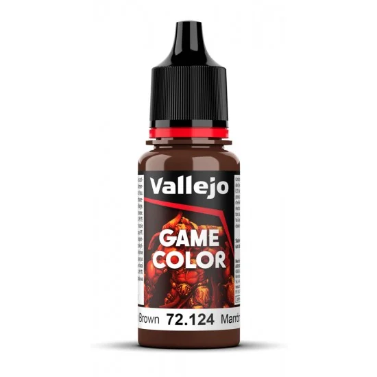 Vallejo 72124 Acrylic Paint - Game Colour #Gorgon Brown (18 ml/0.6 fl oz)