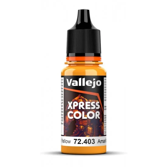 Vallejo 72403 Acrylic Paint - Xpress Colour #Imperial Yellow (18 ml/0.6 fl oz)