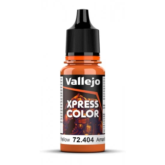 Vallejo 72404 Acrylic Paint - Xpress Colour #Nuclear Yellow (18 ml/0.6 fl oz)