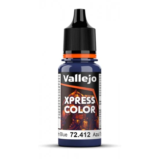 Vallejo 72412 Acrylic Paint - Xpress Colour #Storm Blue (18 ml/0.6 fl oz)