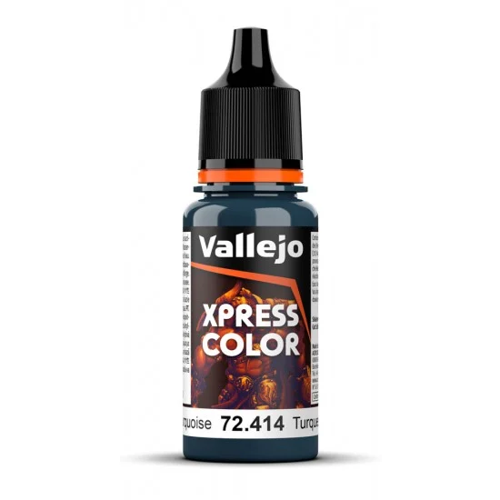 Vallejo 72414 Acrylic Paint - Xpress Colour #Caribbean Turquoise (18 ml/0.6 fl oz)