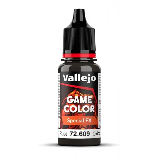 Vallejo 72609 Acrylic Paint - Game Colour Special FX #Rust (18 ml/0.6 fl oz)