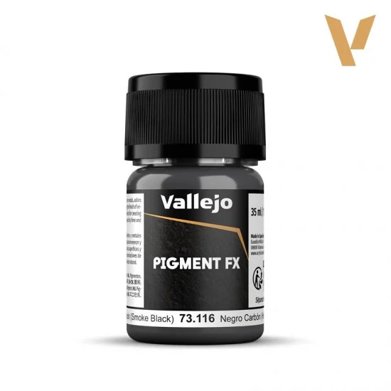 Vallejo 73116 Pigment - Carbon Black (Smoke Black) 30ml