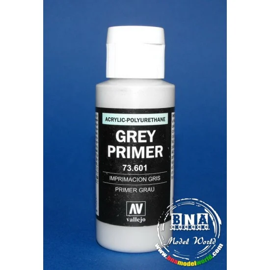 Vallejo 73601 Acrylic Polyurethane - Grey Primer 60ml