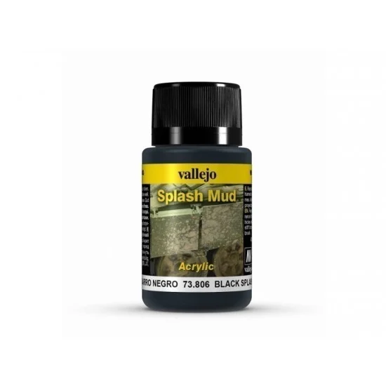 Vallejo 73806 Weathering Effects - Black Splash Mud 40ml