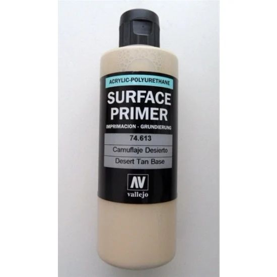 Vallejo 74613 Acrylic Polyurethane - Desert Tan Base Surface Primer 200ml