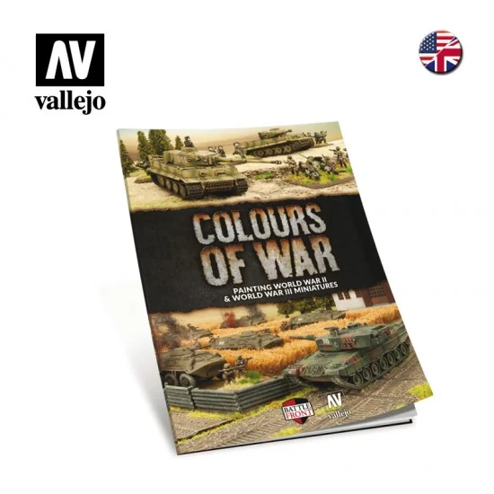 Vallejo 75013 Colours of War Book - Painting WWII & WWIII Miniatures (English, 140 pages)