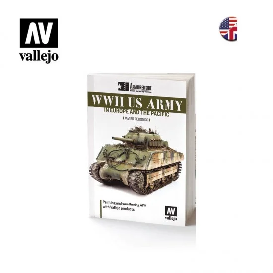 Vallejo 75019 WWII US ARMY in Europe and the Pacific Paint Guide (English, 128 pages) - Modelling Publication