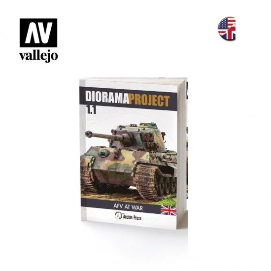 Vallejo 75030 Vallejo Book: Diorama Project 1.1 AFV at War (English, 120 pages) - Modelling Publication