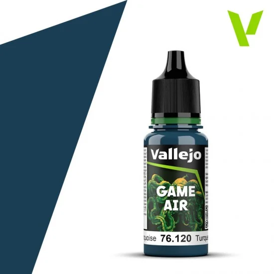 Vallejo 76120 Acrylic Paint for Airbrushing - Game Air #Abyssal Turquoise (18ml)