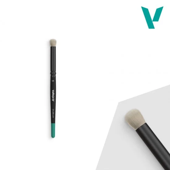 Vallejo B07002 Hobby Brushes: Dry Brush Natural Hair Medium - Hobby & Model Paints