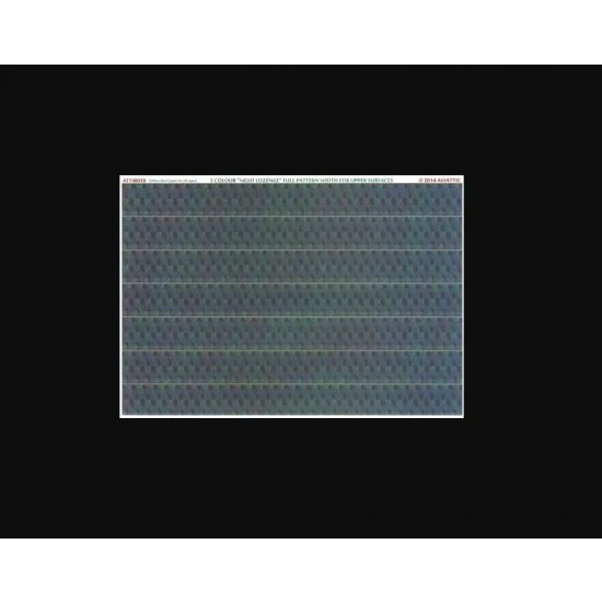 Aviattic ATT48018 Decals for 1/48 Upper Surfaces 5 Colour "Night Lozenge" Full Pattern Width - Model Planes
