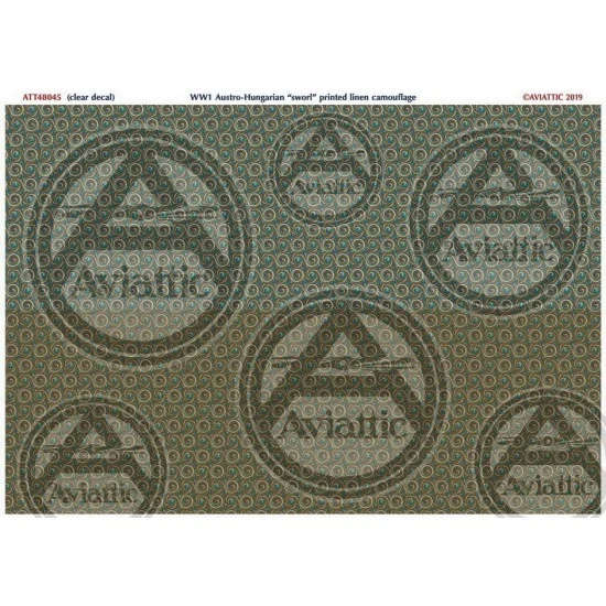 Aviattic ATT48045 1/48 Austro-Hungarian "Sworl" Printed Linen Camouflage Decals