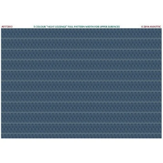Aviattic ATT72013 Decals for 1/72 Upper Surfaces 5 Colour "Night Lozenge" Full Pattern Width - Model Planes