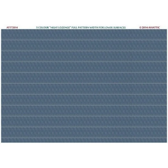 Aviattic ATT72014 Decals for 1/72 Lower Surfaces 5 Colour "Night Lozenge" Full Pattern Width - Model Planes