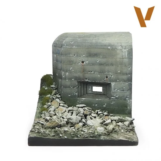 Vallejo SC012 Scenics WWII Bunker (8 x 8 x 8 cm / 3.14 x 3.14 x 3.14 in) - Scenics & Diorama