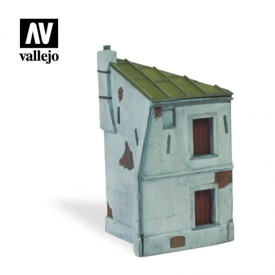 Vallejo SC117 1/72 French House Corner (12.5x7x7 cm / 4.92x2.75x2.75 in) - Scenics & Diorama