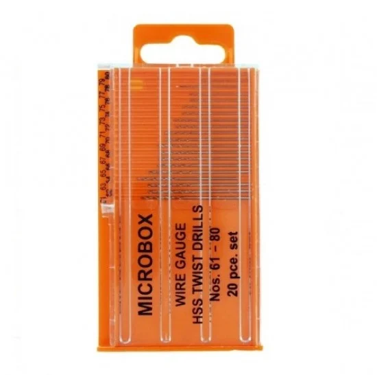 Vallejo T01002 Microbox Drill set (20 bits, Nos. 61-80)