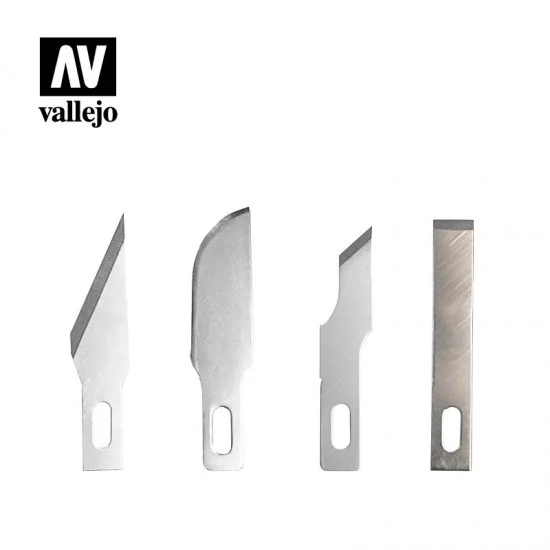 Vallejo T06010 5 Assorted Blades for Knife No.1 - Hobby Tools & Supplies