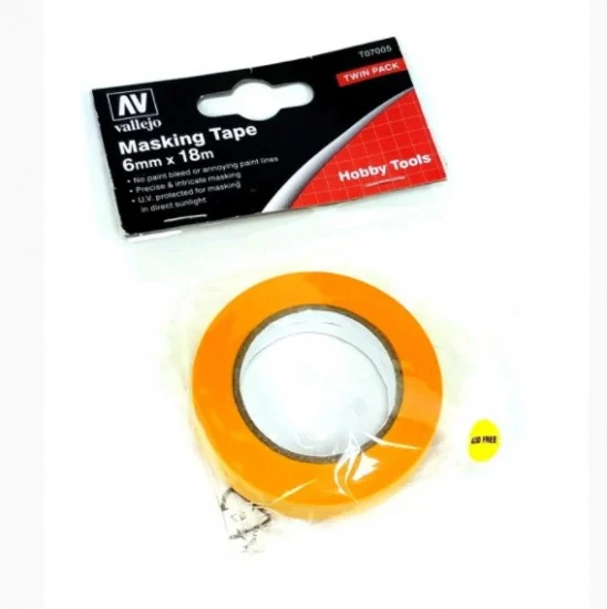 Vallejo T07005 Masking Tape - (width: 6mm, legnth: 18m)