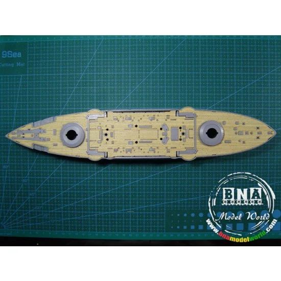Artwox 10019 1/350 IJN Battleship Mikasa Wooden Deck for Hasegawa kit #40021 - Model Ships & Boats