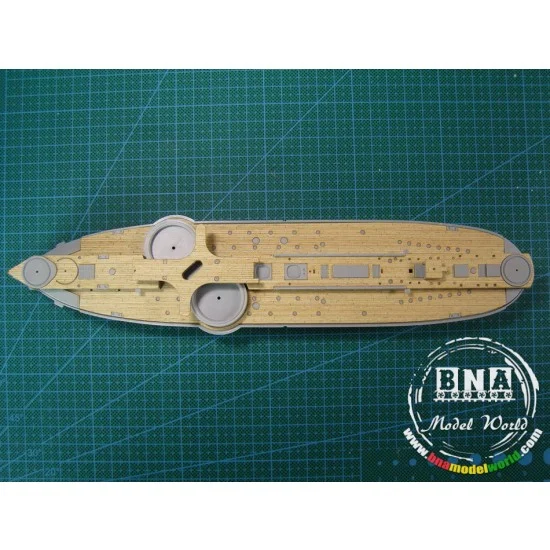 Artwox 10021 1/350 Imperial Chinese Peiyang Fleet "Ting Yuen" Wooden Deck for Bronco NB5016 - Model Ships & Boats