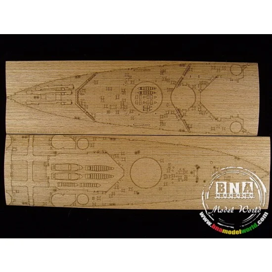 Artwox 10028 1/350 HMS Prince of Wales Wooden Deck for Tamiya kit #78011 - Model Ships & Boats