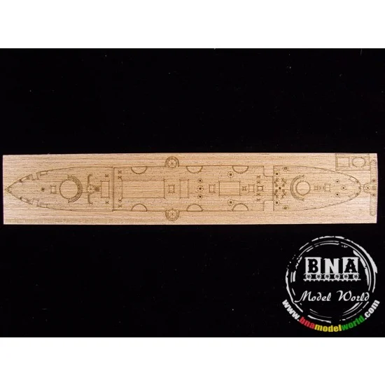 Artwox 10037 1/350 Imperial Chinese Peiyang Fleet 'Ching Yuen' Wooden Deck for Bronco #NB5019 - Model Ships & Boats