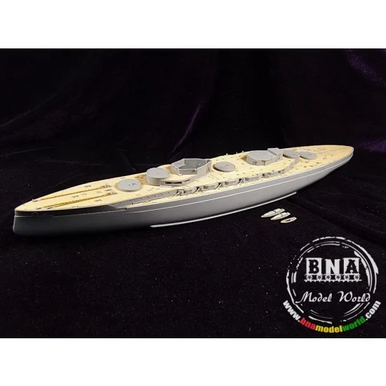 Artwox 10044 1/350 German Battleship Kronprinz Wooden Deck for ICM kit #S.003 - Model Ships & Boats