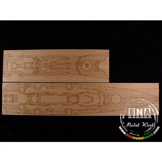 Artwox 10057 1/350 DKM Tirpitz Wooden Deck for Tamiya kit #78015 - Model Ships & Boats