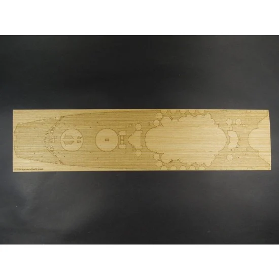 Artwox 10096 1/350 Japanese Battleship Yamato (Ver.2013) Wooden Deck for Tamiya 78030 kit - Model Ships & Boats