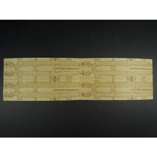 Artwox 10116 1/350 SMS Dresden&SMS Emden Wooden Deck set for Revell #05500 kit (2 in 1) - Model Ships & Boats