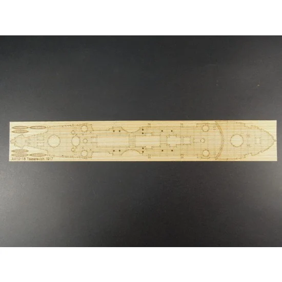 Artwox 10118 1/350 Russian Navy Tsesarevich Battleship 1917 Wooden Deck set for Trumpeter 05337 kit - Model Ships & Boats