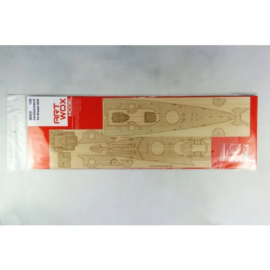 Artwox 10134 1/350 German Battleship Scharnhorst 1941 Wooden Deck Set for Dragon kit #1036 - Model Ships & Boats