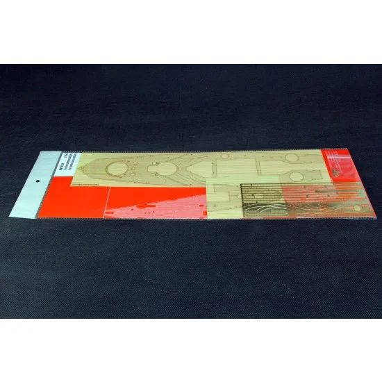 Artwox 10138 1/350 French Navy Dunkirk Dunkerque Battleship Wooden Deck for Hobby Boss #86506 - Model Ships & Boats