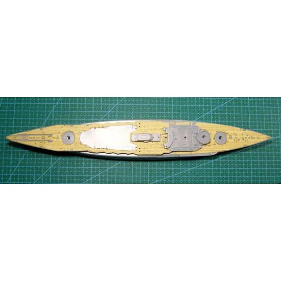 Artwox 20004 1/700 IJN Battleship Mutsu Wooden Deck for Aoshima kit #03868 - Model Ships & Boats