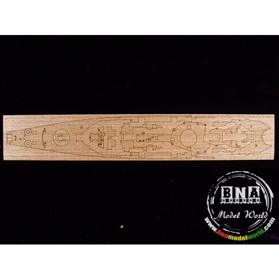 Artwox 20026 1/700 USS New Jersey BB-62 Wooden Deck for Tamiya kit #31614