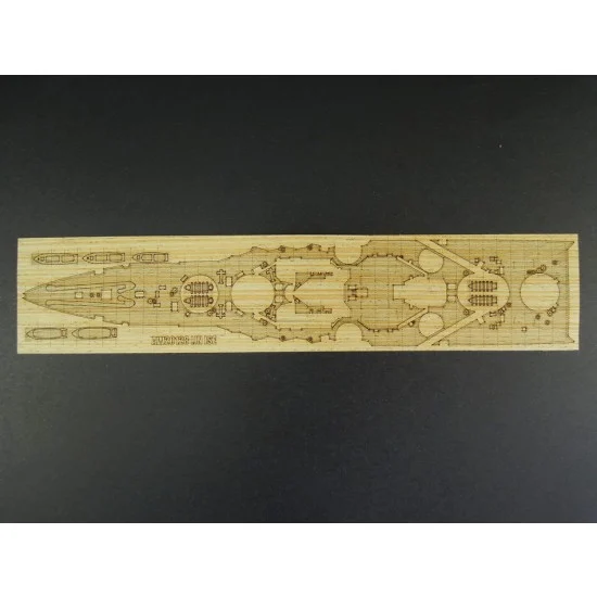 Artwox 20128 1/700 Japanese Aircraft Battleship Ise Wooden Deck set for Hasegawa 119 kit - Model Ships & Boats