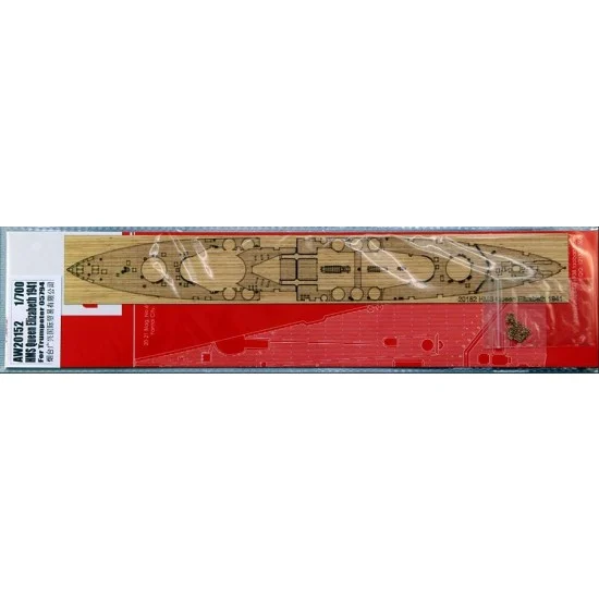 Artwox 20152 1/700 HMS Queen Elizabeth 1941 Wooden Deck Set for Trumpeter kit #05794 - Model Ships & Boats