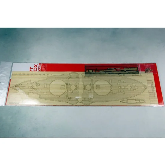 Artwox 30011 1/200 Japanese Battleship Mikasa 1902 Wooden Deck w/PE Sheet for Trumpeter - Model Ships & Boats