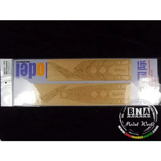 Artwox 50010 1/450 HMS Vanguard Wooden Deck for Hasegawa kit #40115 - Model Ships & Boats