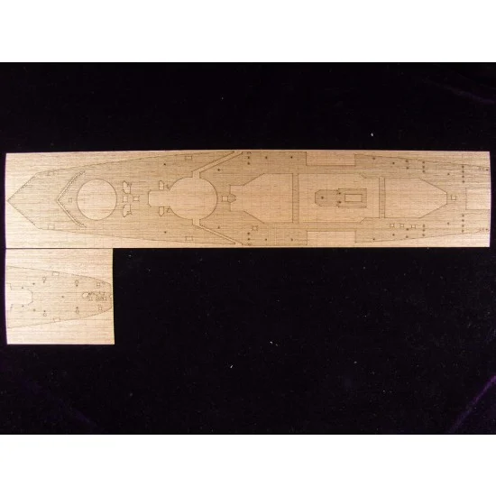 Artwox 50017 1/400 Jean Bart Wooden Deck for Heller kit #81077 - Model Ships & Boats