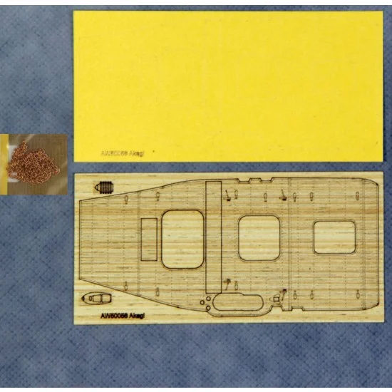 Artwox 50058-1 Chibi-Maru Akagi Wooden Deck w/Masking Ver.1 for Fujimi kit #421681
