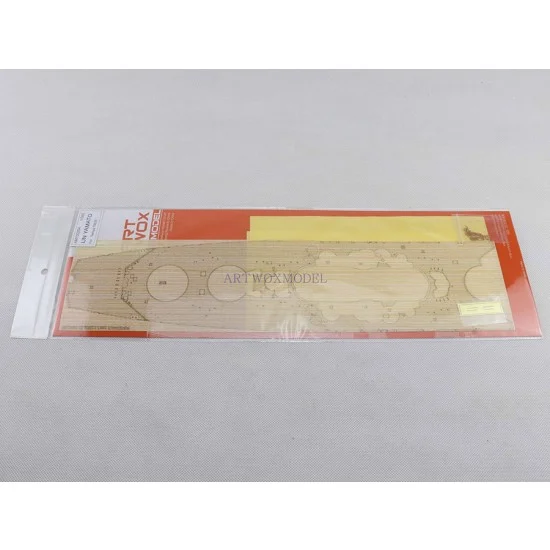 Artwox AM10025A 1/350 IJN Yamato Wooden Deck, Masking sheet, Planking Masking PE for Tamiya #78025 - Model Ships & Boats