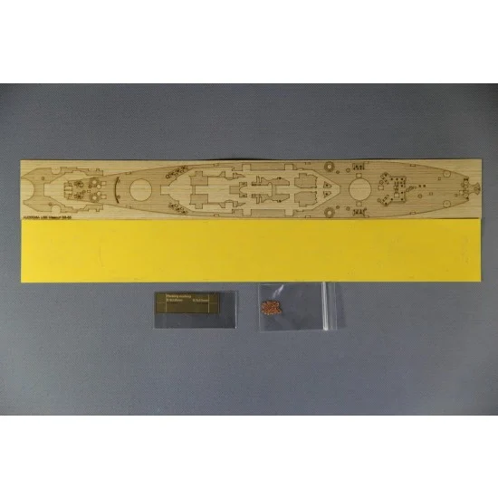 Artwox AM20005A 1/700 USS Missouri BB-63 Wooden Deck w/Masking Sheet & Photoetch for Tamiya 31613 kit
