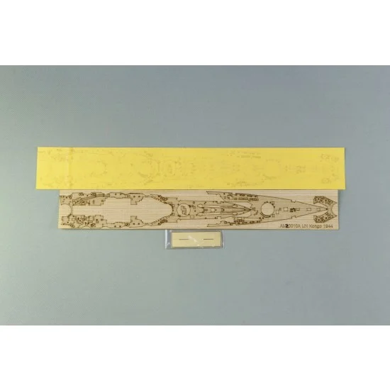 Artwox AM20010A 1/700 IJN Kongo 1944 (Full Hull) Wooden Deck w/Masking Sheet & Photoetch for Fujimi 420189 - Model Ships & Boats