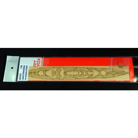 Artwox 20163 1/700 Japanese Navy Battleship Mutsu Wooden Deck for Aoshima kit #045091 - Model Ships & Boats