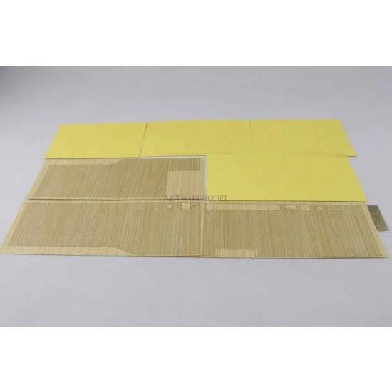 Artwox BM10011A 1/350 US Aircraft Carrier CV-13 Franklin Wooden Deck w/Paint Masks & PE for Trumpeter kit #05604