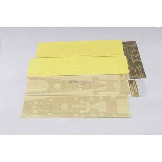 Artwox BM10014A 1/350 USS Hawaii CB-3 with PE Wooden Deck w/Paint Masks & PE for Hobby Boss kit #86515